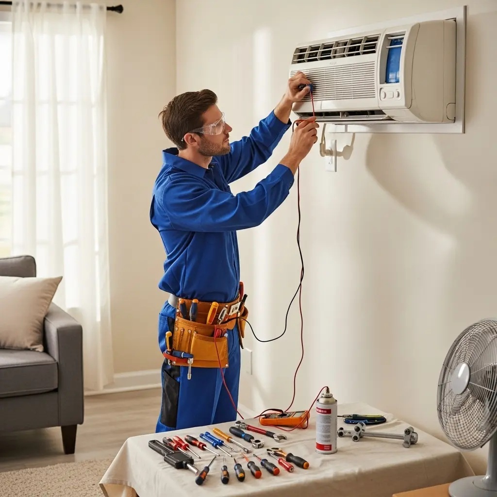 Karşıyaka Termodinamik Termodinamik klima gaz dolumu ve bakım – Enerji verimliliği artırıldı. - Teknik servis örneği